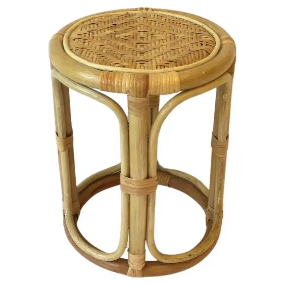 Decorative New European Rattan Stool Famous Furniture Set made in india Eco Friendly Rattan bamboo Stool or Coffee Table