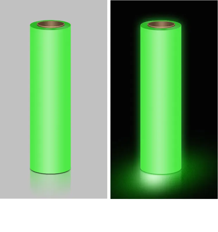 High Quality 30cm 60cm Glow In The Dark Dtf Film Textile Heat Transfer Printing Luminous Film