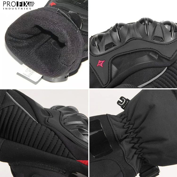 Customized Logo Printed Full Finger Waterproof Motorcycle Professional Motorbike Racing Gloves