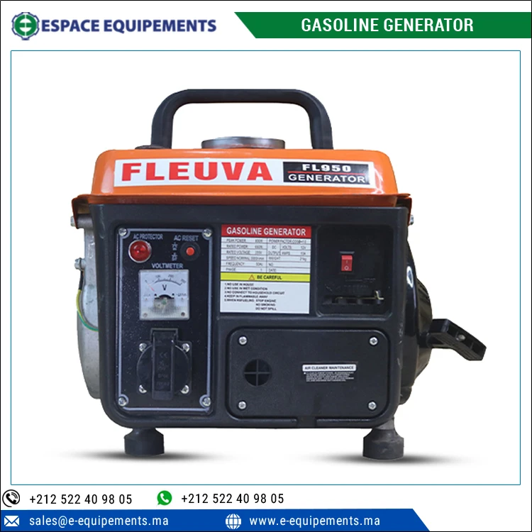 Light Weight Compact Design 3000 rpm Speed 950 Mini Portable Gasoline Generator Petrol Generator Manufacturer