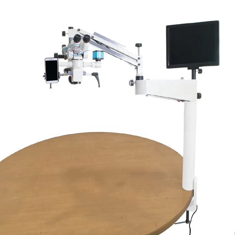 Table Type Neurosurgery Operating Microscope 5 Step zoom With Digital Camera , Beam Splitter Surgical Microscope