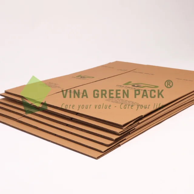 Printing Made Carton Paper Material Vietnam Supplier Vina Green Pack Shipping Packaging Competitive Price Boxes with Logo