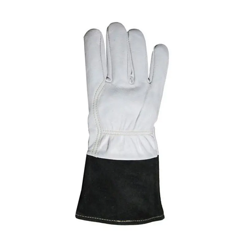 HOT Sales Welding Work Safety Welding Gloves Grade AB Cow Split Leather Added Double Layer Palm Red Leather