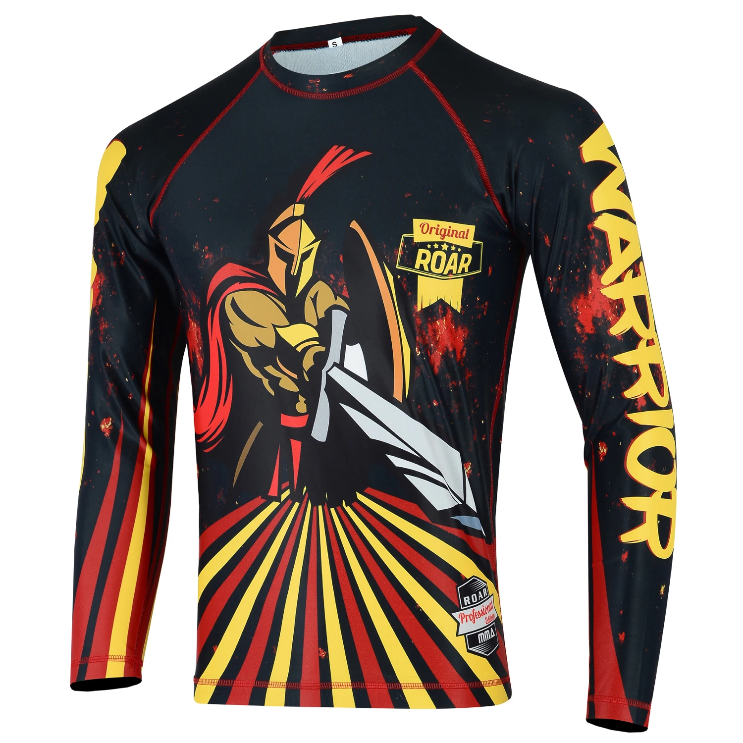 Custom Long Sleeve MMA Compression Rash Guard for Men Plain Fabric for Swimming Beach Use Jiu Jitsu Use