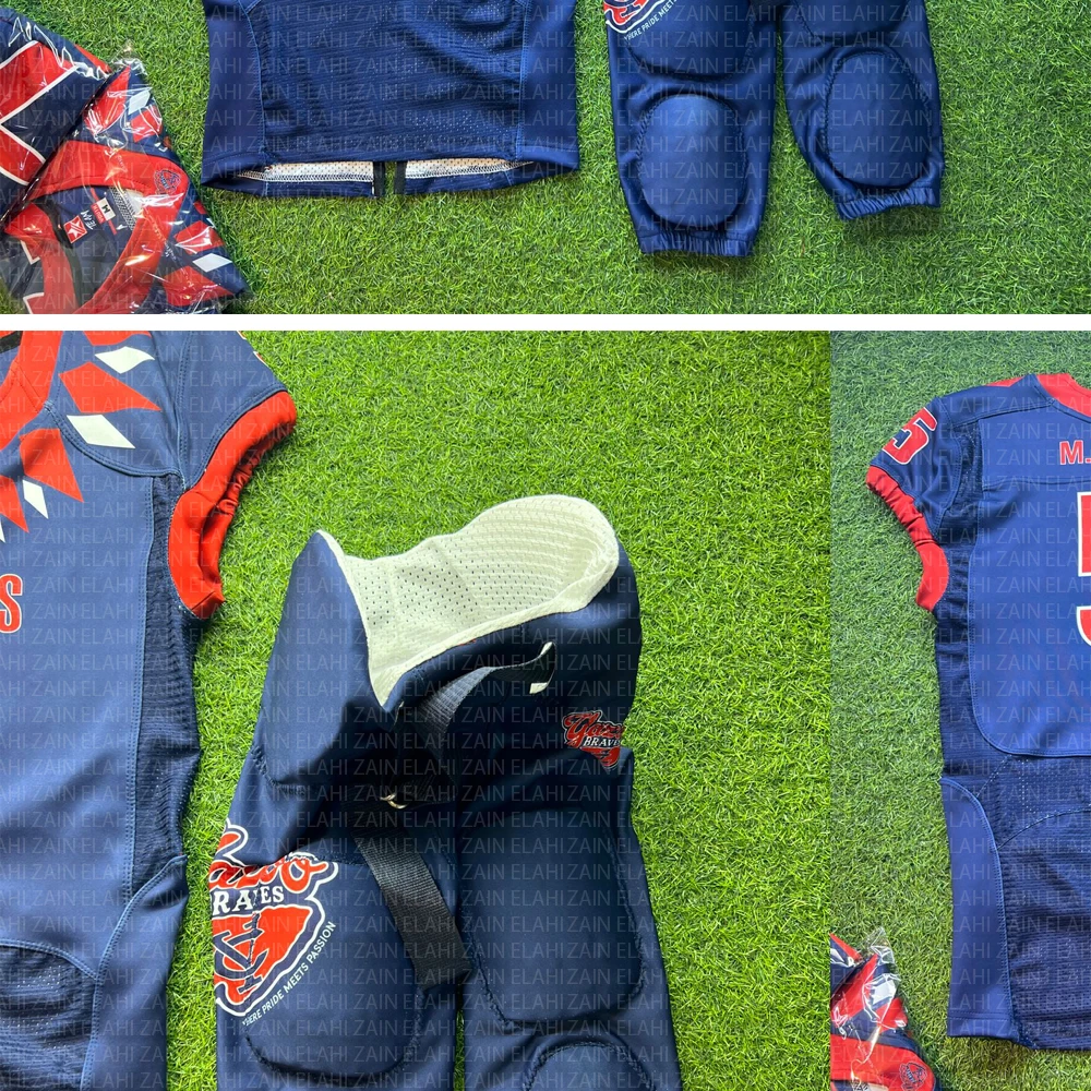 Uniforms Customized Service Available High Quality Youth Sublimated American Football 2022