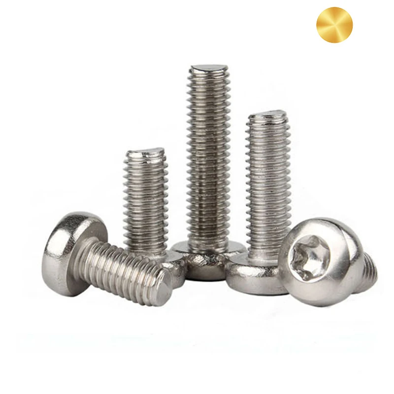 Stainless Steel 304 Pan Head Bolt ISO7380 Hex Socket Button Head Screws M6
