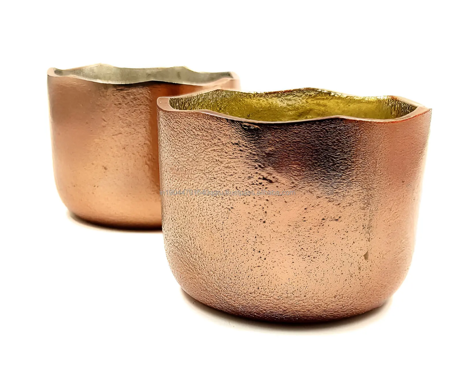 Luxury Copper Raw Design Metal Jar Candle From Manufacturer in India