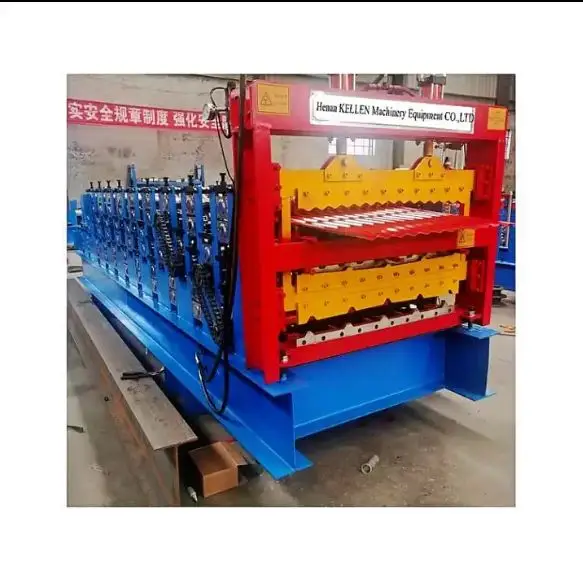Customized Double layer roof sheet roll forming machine double deck roof tile making machine