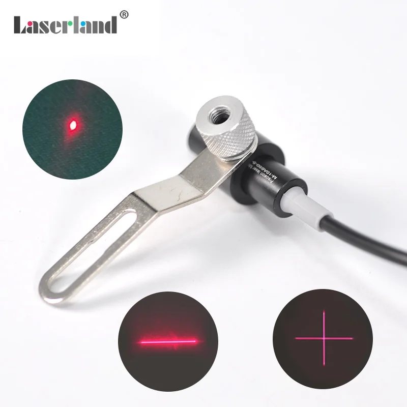 635nm Red Laser Dot Line Cross Module Laser Head Line Generator Laser Light Source for Marking Cutting Machine Location
