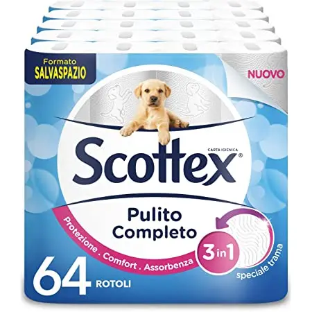 Рулон туалетной бумаги Scottex жесткая оригинальная непреодолимая мягкость/мягкая туалетная бумага Scottex-63 рулона