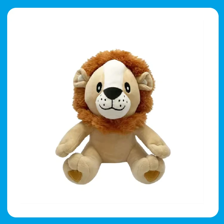 Eco Friendly and Organic Stuffed Wild Animals Plush Soft Toys Lion Soft Toy for Children or car Decoration in good price