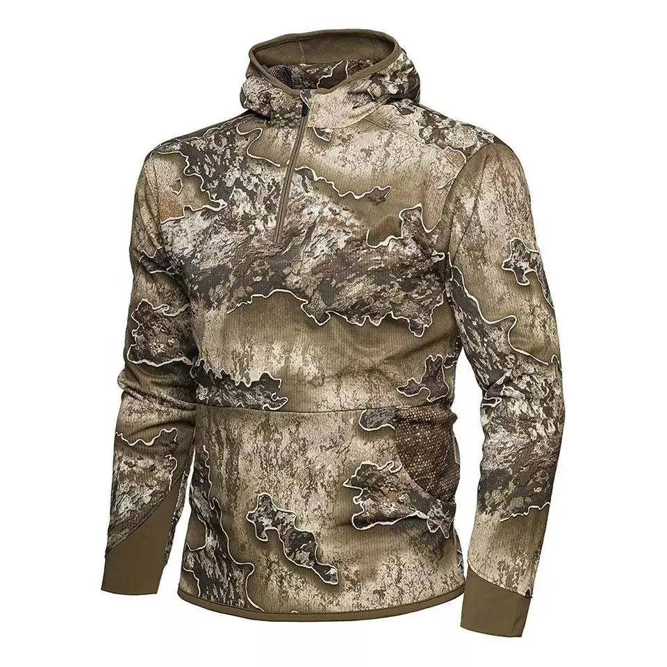Hunting hoodie Waterproof Camo Wholesale High Quality Customized Hunting Suit Camouflage Hunting Hoodies