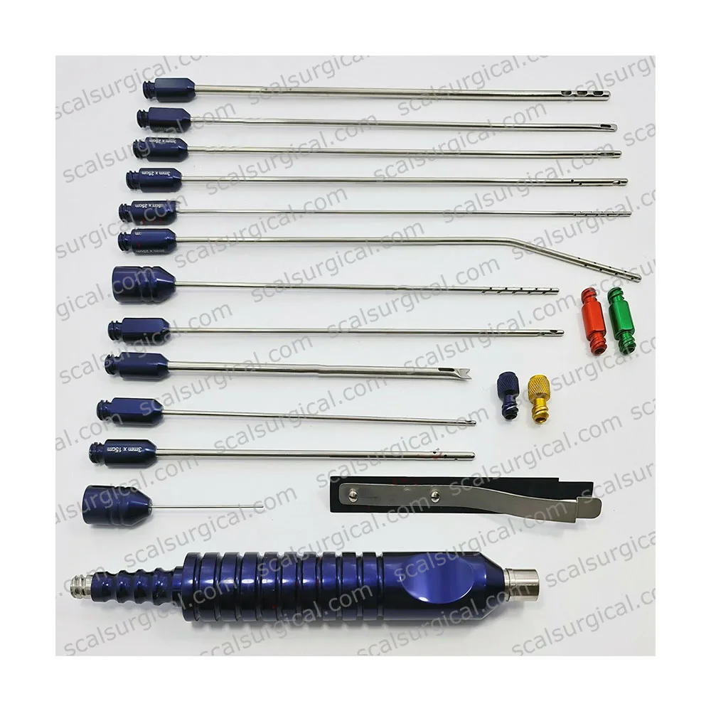 Facial Liposuction Cannula Set for Fat Harvesting & Transfer Plastic Hot sale surgery instruments