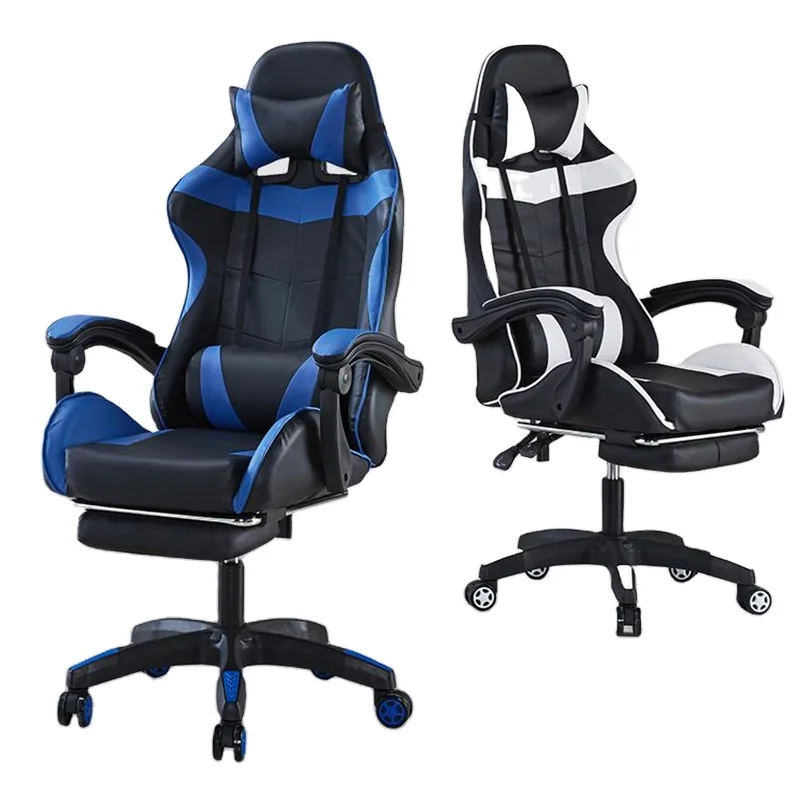 Dining Furniture Height Adjustable Computer Chair Gas Lifting Speaker Gamer PU Leather Gaming Chair with Footrest