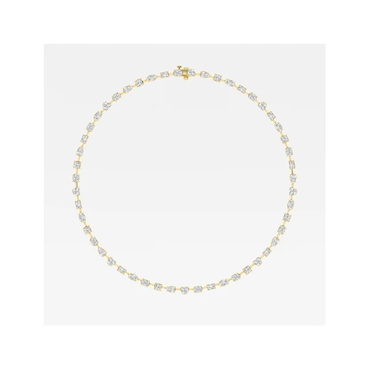 Round Brilliant Cut Natural and Lab Grown White E Color Diamond Tennis Chain at Genuine Price for USA Buyers