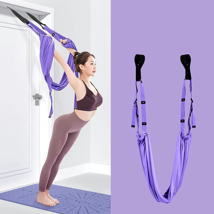 Home Gym Aerial Yoga Hammock Set with Stretching Strap Fitness Pilates Flexibility Training Pilates Reformer Product Category