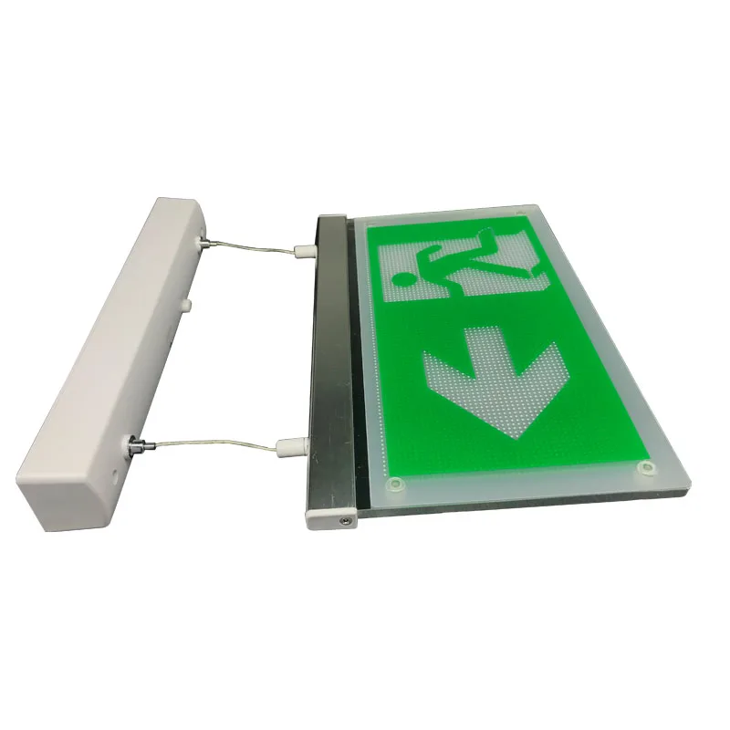 Double Side Escape Indicator Led Emergency Exit Sign Ceiling Or Hanging Installation Emergency Exit Sign With Cheap Price
