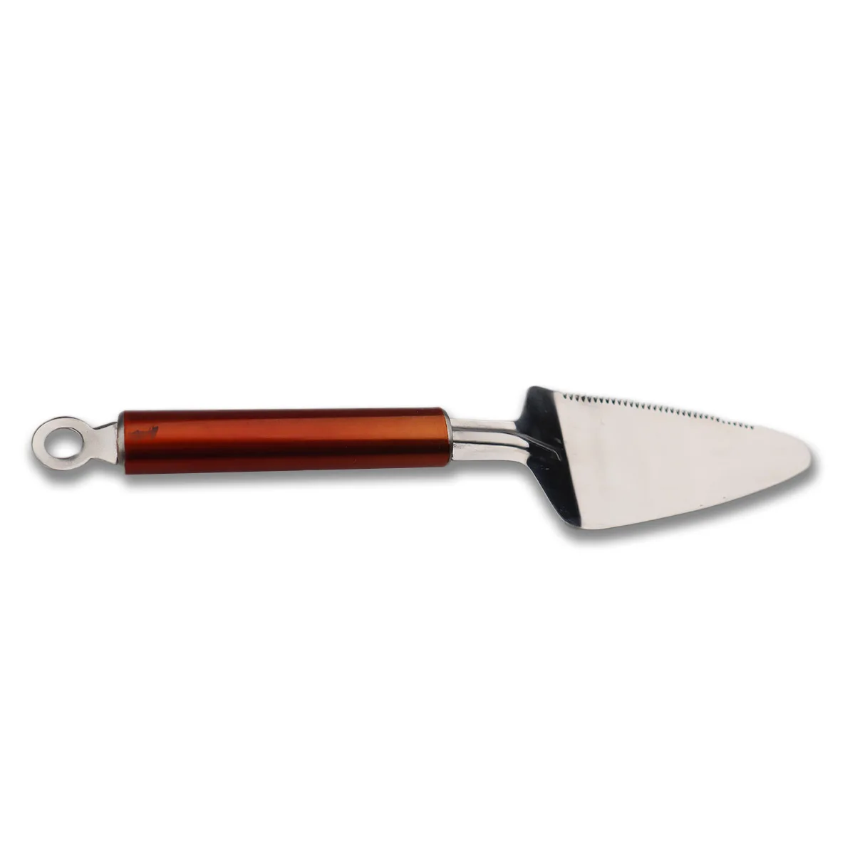 Chef Stainless Steel Cake Lifter - Slicer And Server with copper handle