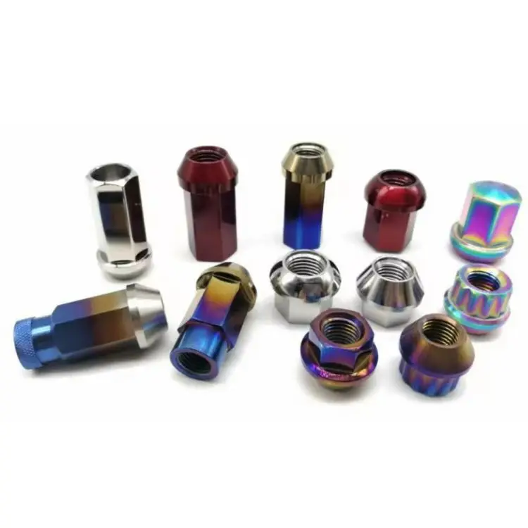 Custom aluminum titanium 12pt 12 point car auto wheel lug nut