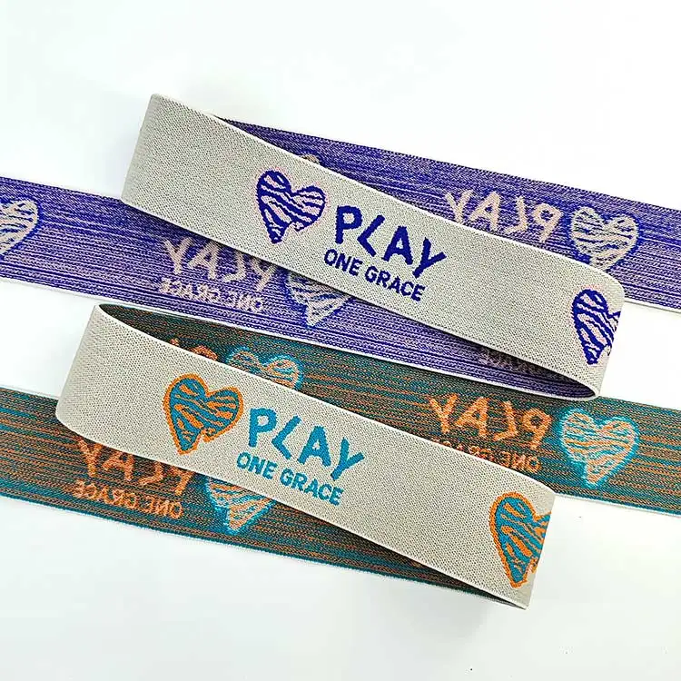 Fast Delivery Jacquard Band Elastic Quality Elastic Polyester Band Webbing Underwear Elastic Band