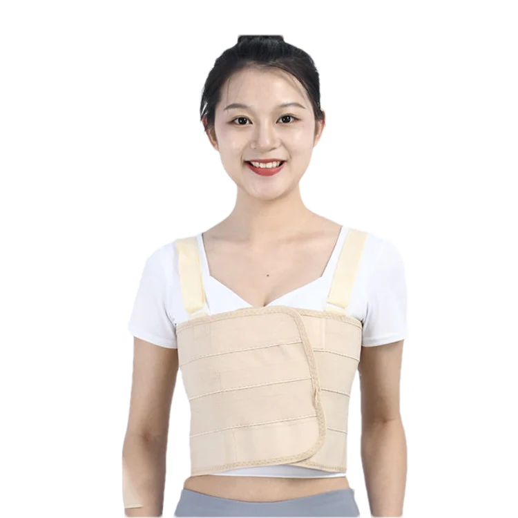 Adjustable Rib Brace Chest Binder Belt Breathable Support Brace Dislocated Ribs Correct Post-Operation Positioning Protective