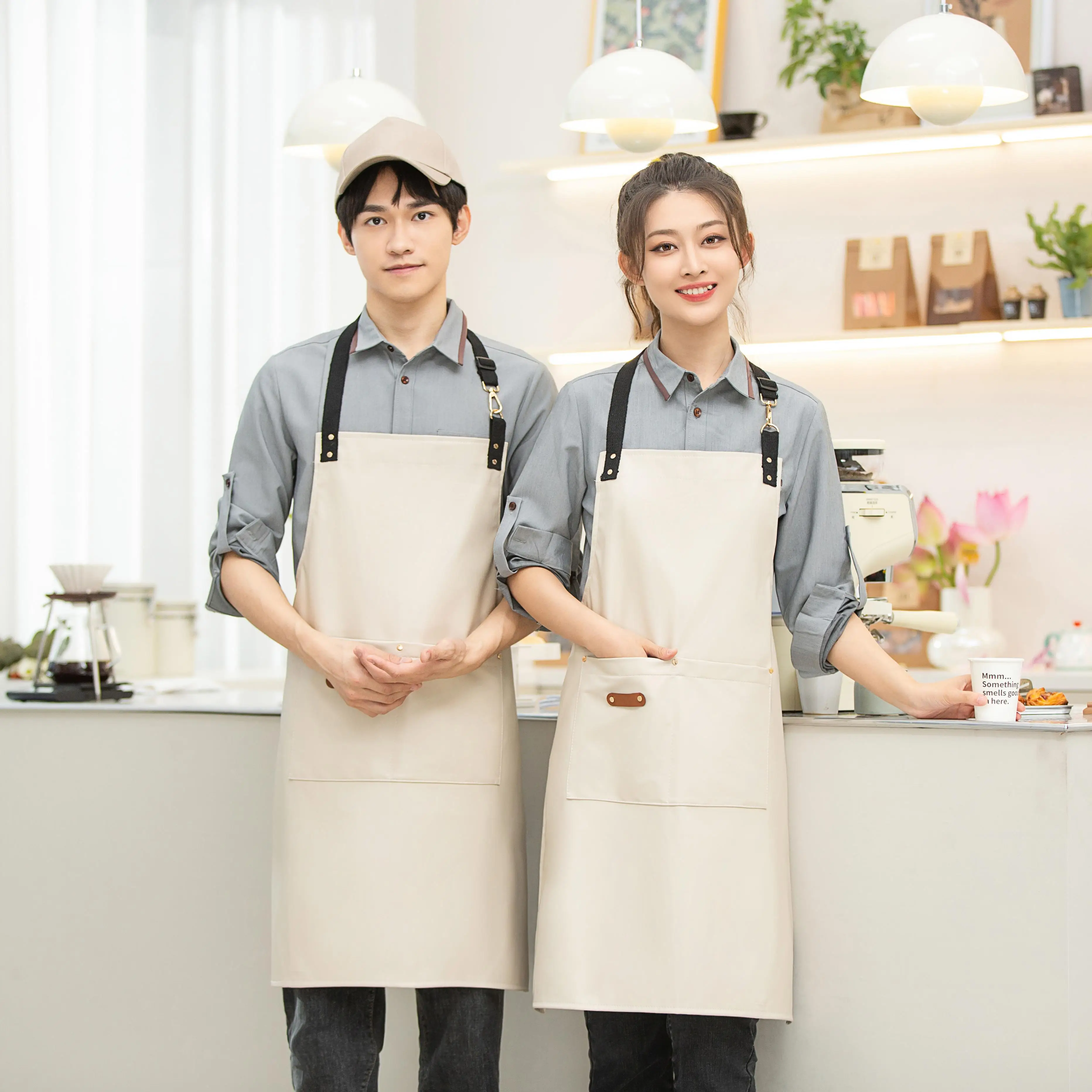 Best Seller High Quality PU Waterproof Coating Apron PVC and Pu Material for Cleaning in Commercial Food Use for Children