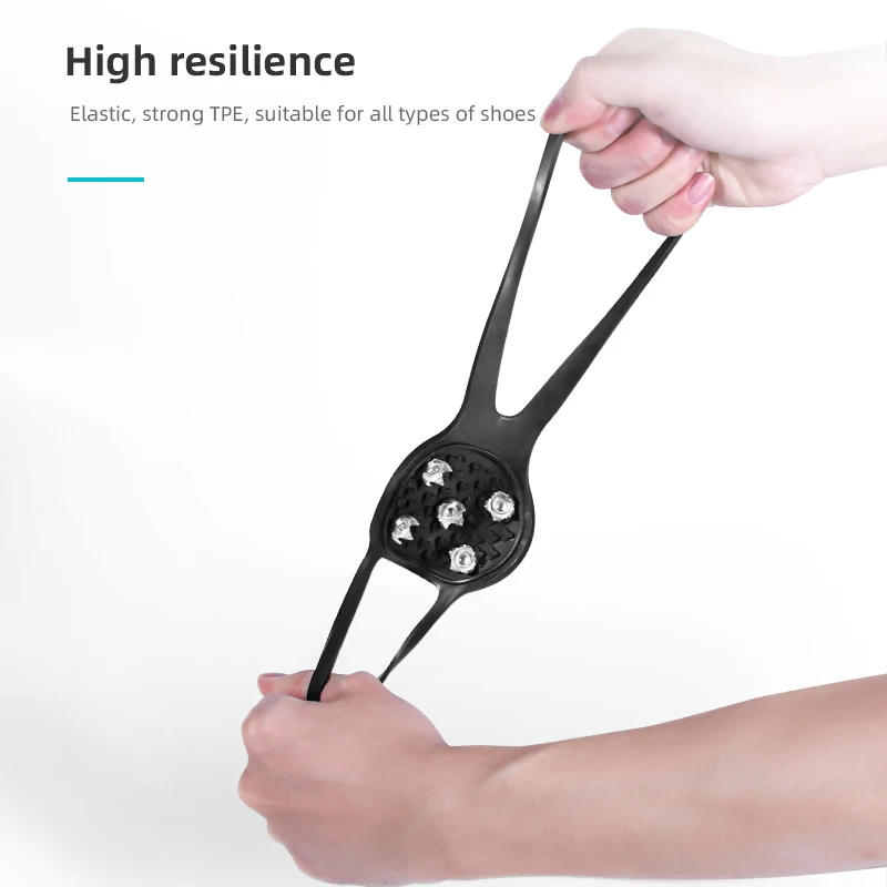 Ice Traction grippers Crampons Ice Cleats for Boots Shoes Men Women Hiking Fishing Anti Slip 5/8/10 Spikes Walk Traction Cleats