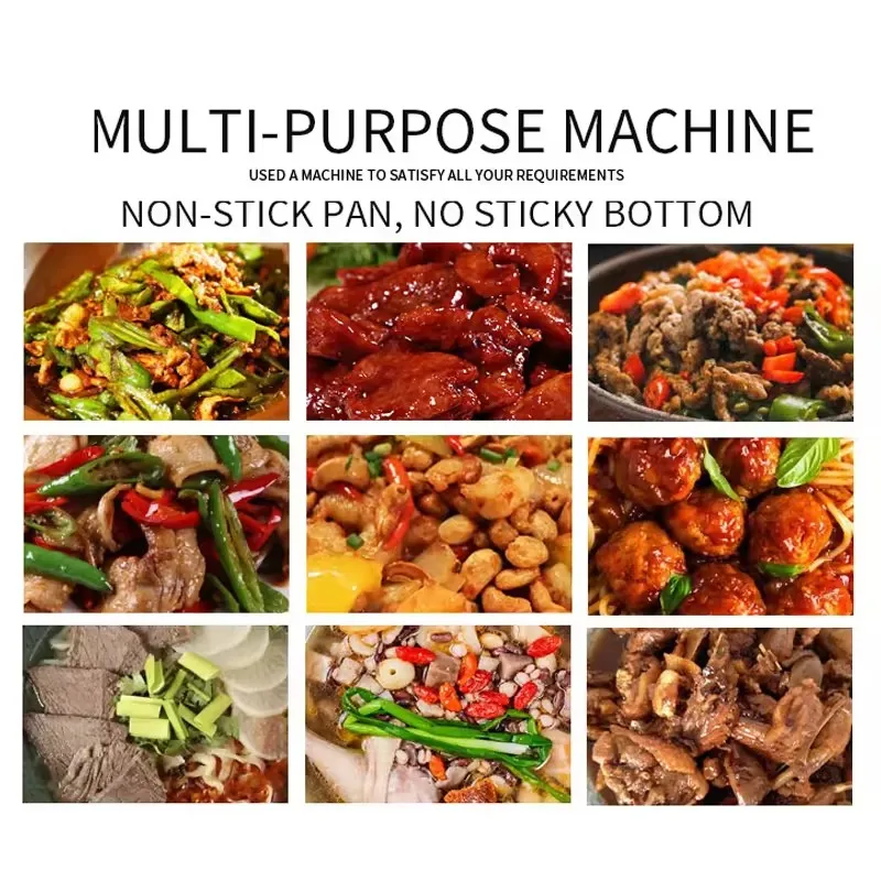 Commercial 80L 115L 150L 200L 280L 320L Brasing Pan Tilt Skillet Industrial Boiling Frying Induction Kettle Tilting Bratt Pan