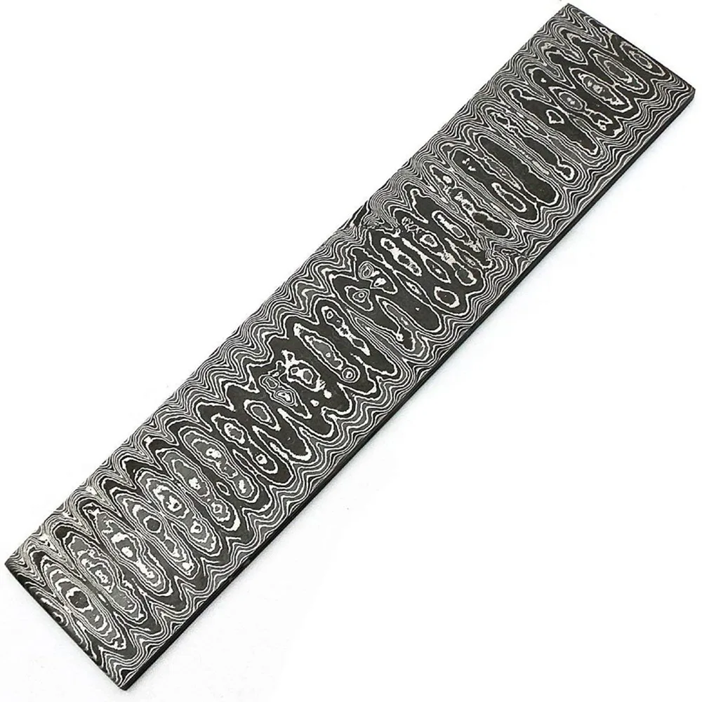 2024 high quality Damascus steel Billet With Ladder Pattern Custom Hand Made Damascus Billet For Knives