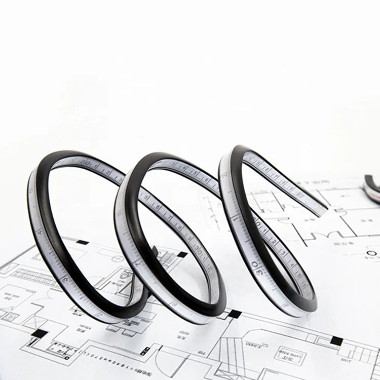 Kearing measuring curved seams and designing curved quilt border patterns Durable flexible curve 30cm KF-30