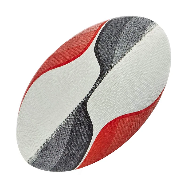 Best Quality Machine Stitched Rubber Leather Rugby Ball Factory Price Customized Logo Printed Size 5 PVC Football