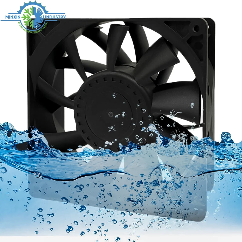 14038 12 Volt 140mm BLDC Axial Flow Fan 140x140x38mm 24V 48V Cooling Fan Prefect as Intake or Exhaust Fan for GPU Cabinets