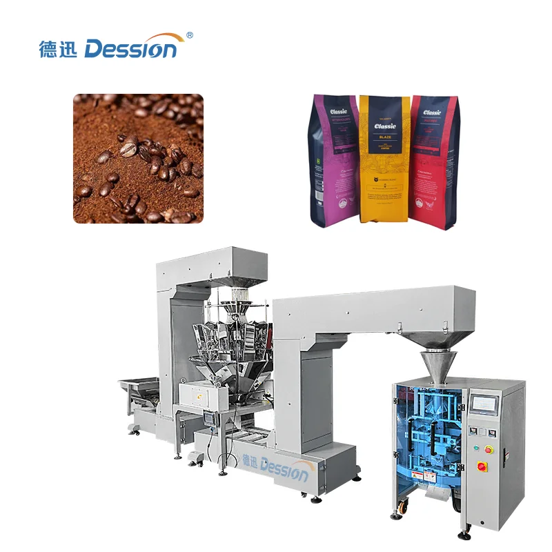 High Quality 10 Head Weight Scale Coffee Beans Packaging Machine for 1kg Bag