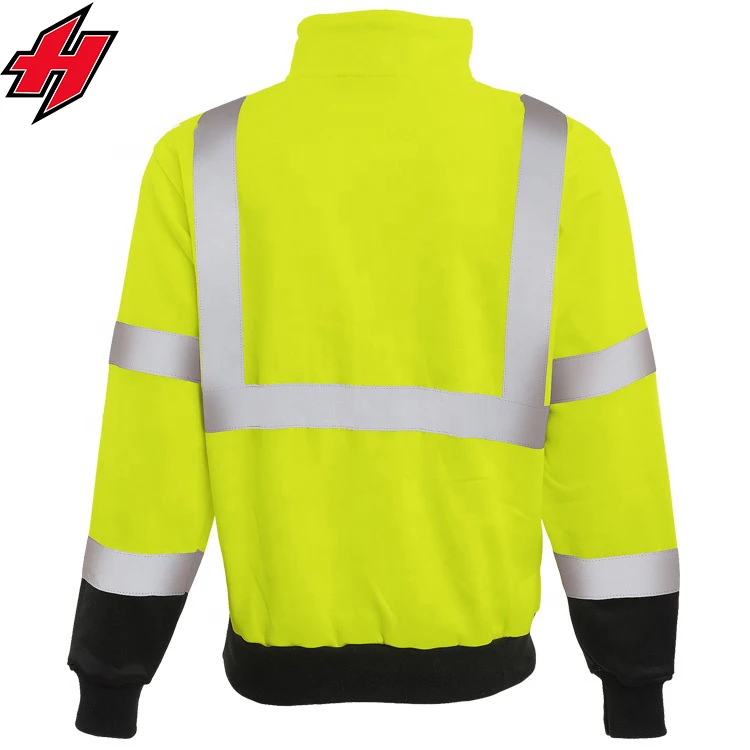 Флисовая толстовка с капюшоном hi vis оптовая продажа хлопковая защитная Рабочая одежда для мужчин рабочая