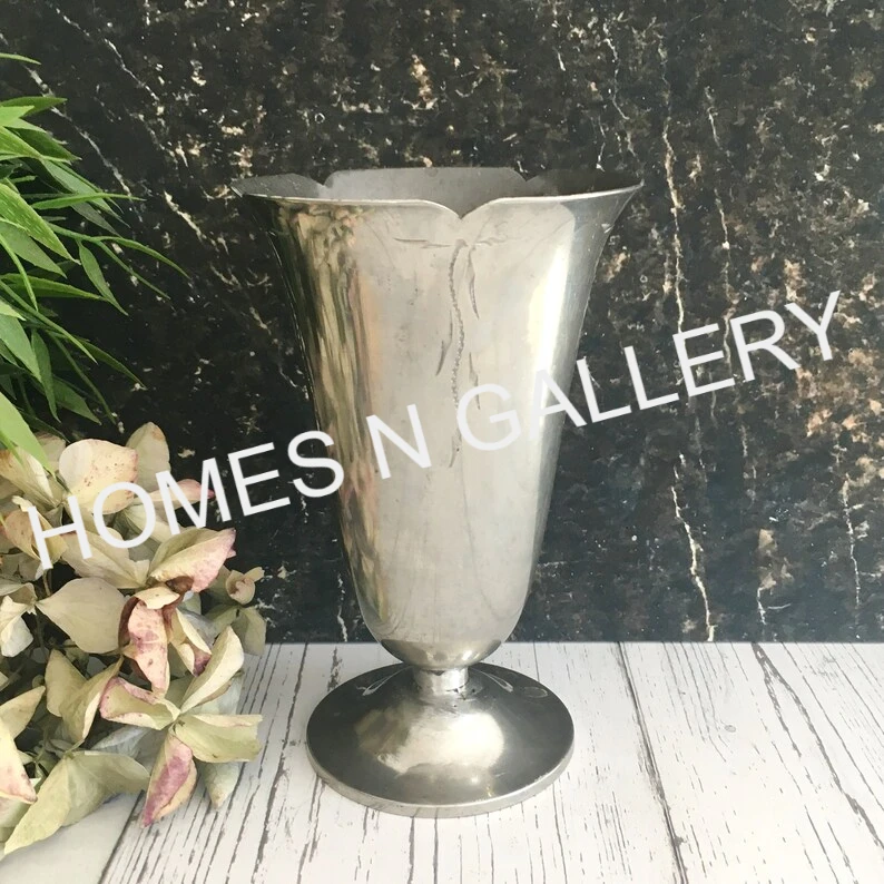 High Quality antique cast iron french Aluminium Fabulous Large Water Jug Shape Vintage Flower Vases for Garden Decor India 2022