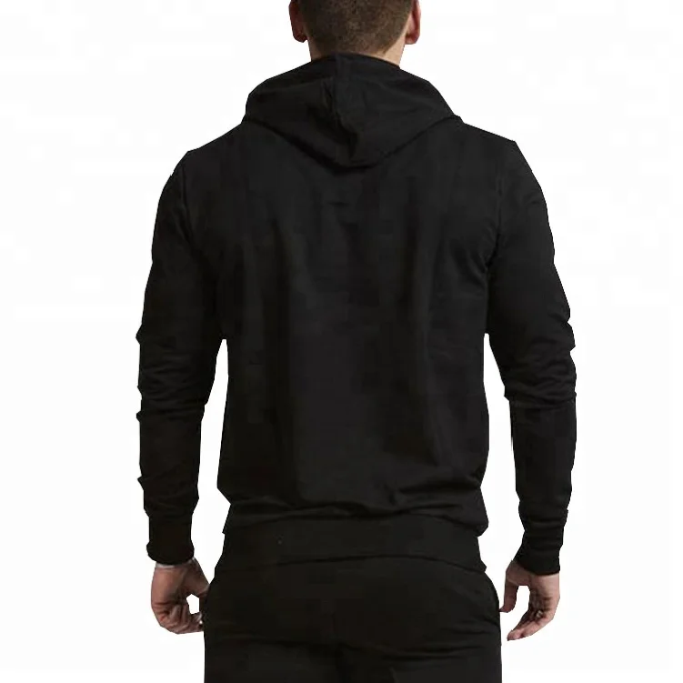 Black Color Plain Men Casual Style Street Wear Hoodies For Men In Stock Ready To Ship OEM & ODM Service Hoodies Supplier