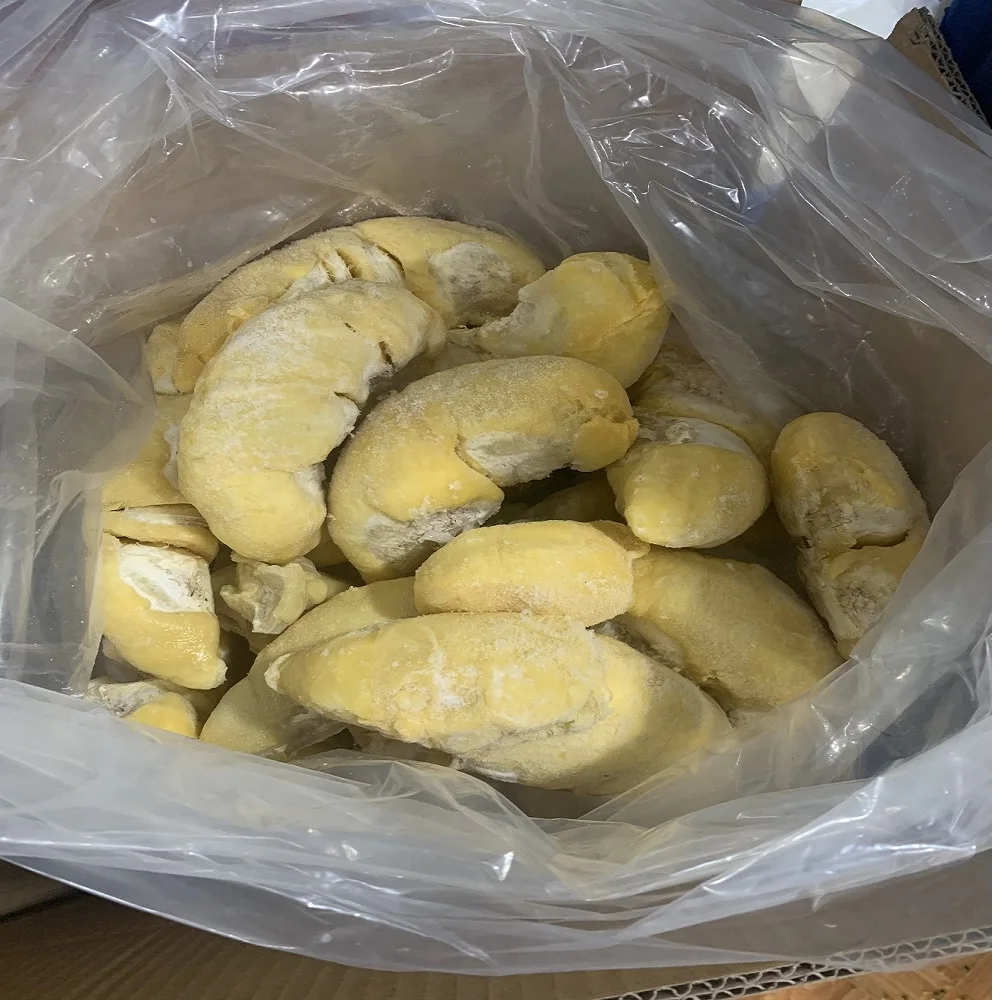 Agriculture Bulk Packing High Quality 12 Months Shelf Life Yellow Color Frozen Processing Sweet Taste Durian Meat From Vietnam