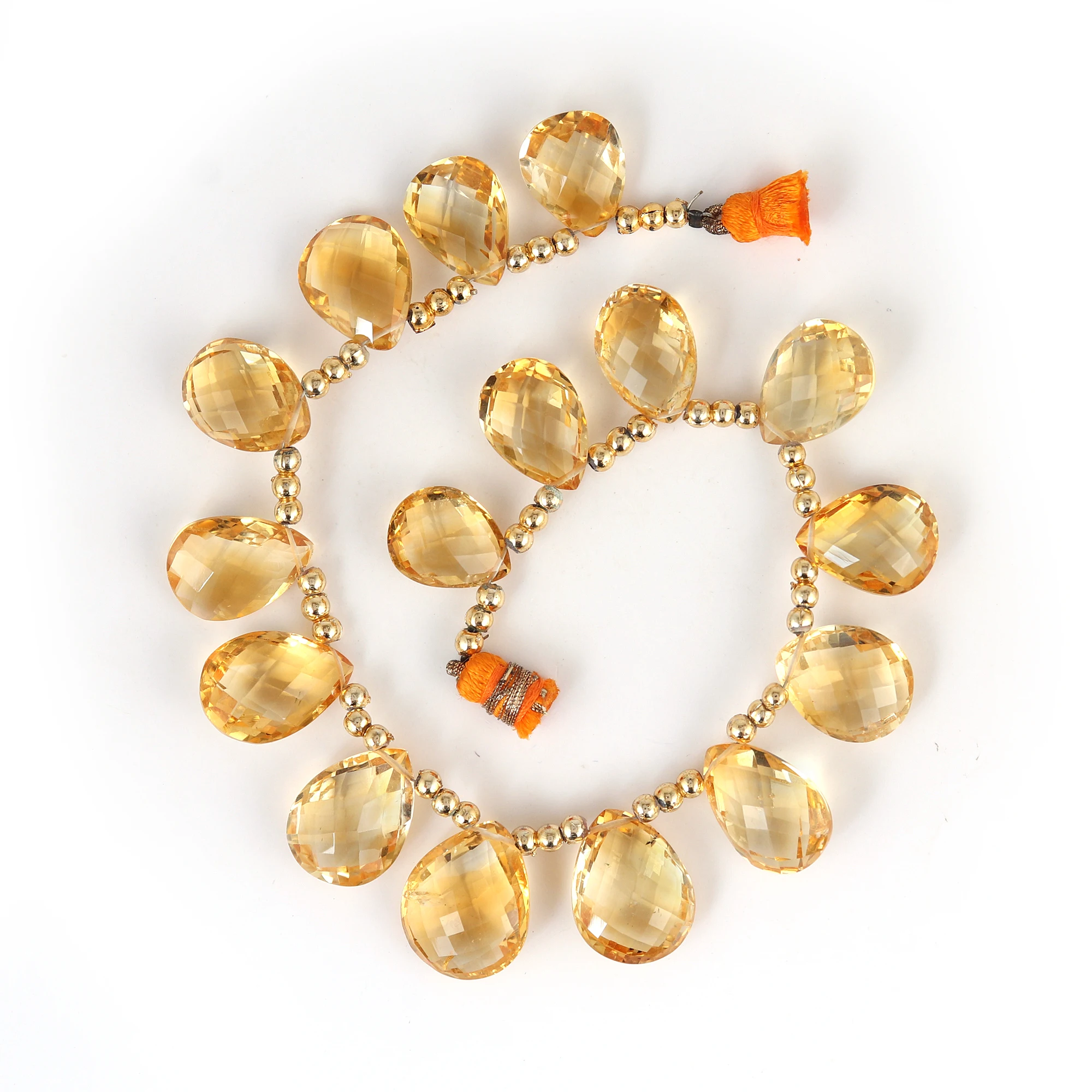 Wholesale Price High Quality Natural Citrine Beads Loose Semi-Precious Stone Best Price Many Colors Round Smooth Cut