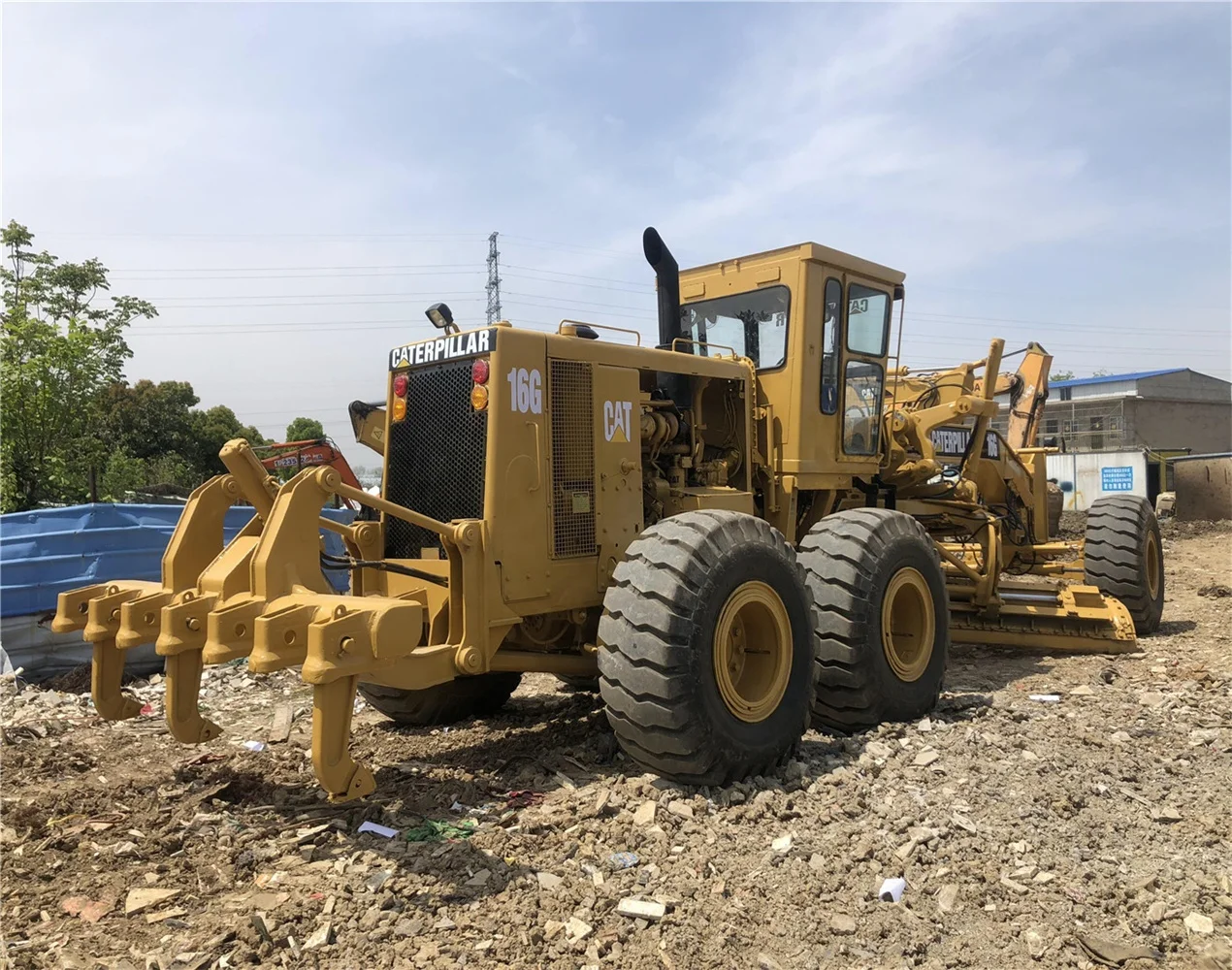Caterpillar used cat 16g motor grader secondhand caterpillar motor grader 16g with high quality