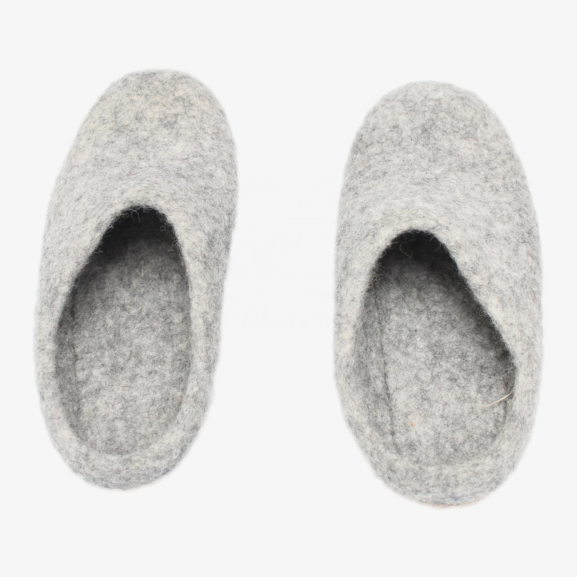 Handmade 100% New Zealand Wool Felt Slipper Eco-Friendly Casual Beach Shoes for Indoor Use Warm Feature