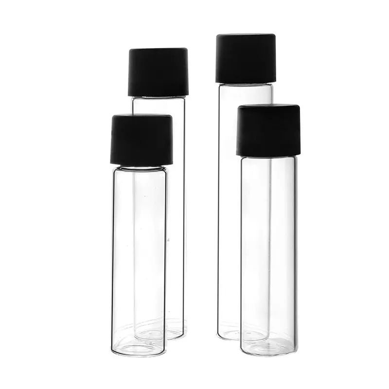 Effortlessly Mix Style & Functionality Airtight Water Proof Glass Tube Storage Of Small Products