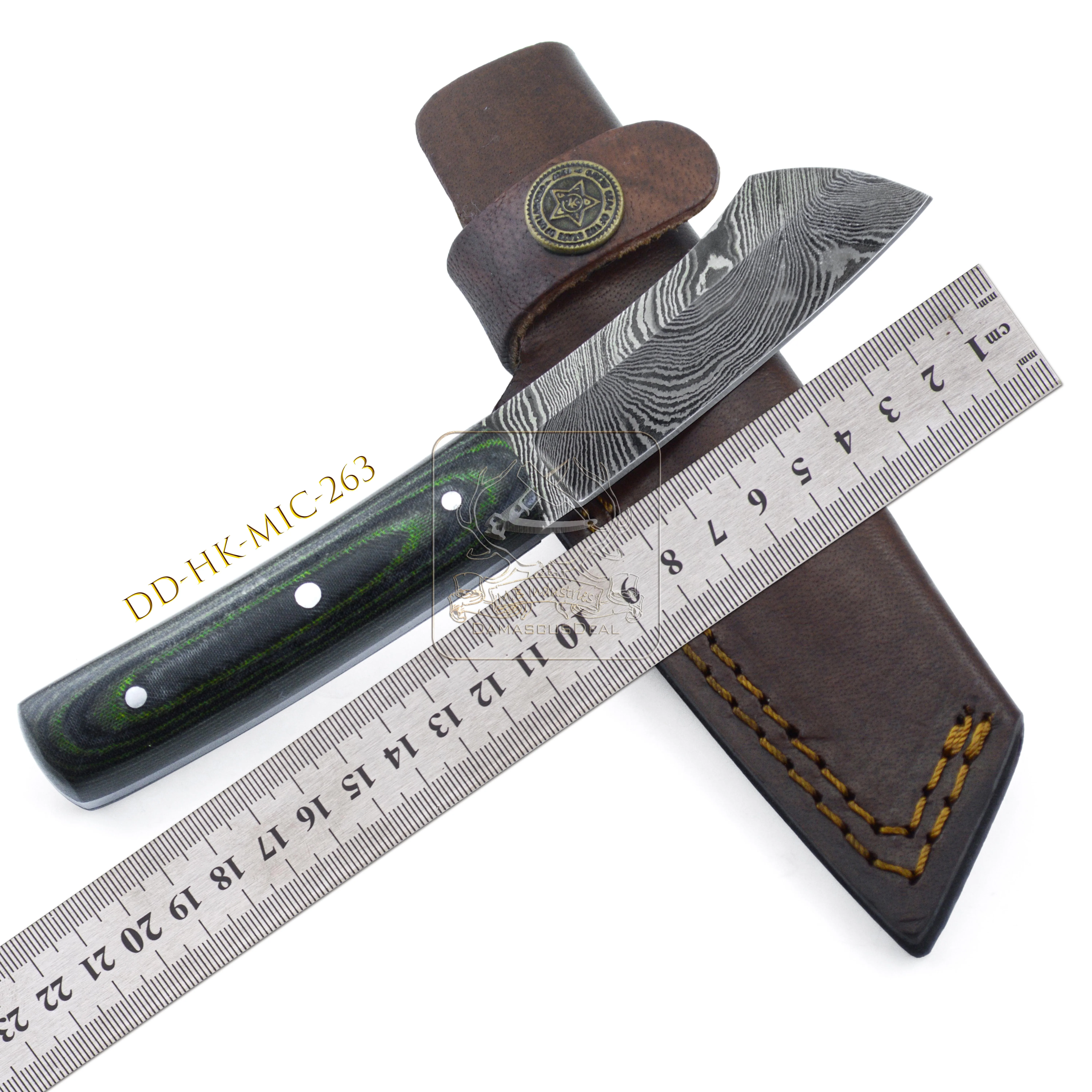 Damascus Steel Knife DD-HK-MIC-262 Micarta Handle Hunting Knife Outdoor Hot Selling Bushcraft Camping Survival Knife 192 Layer2