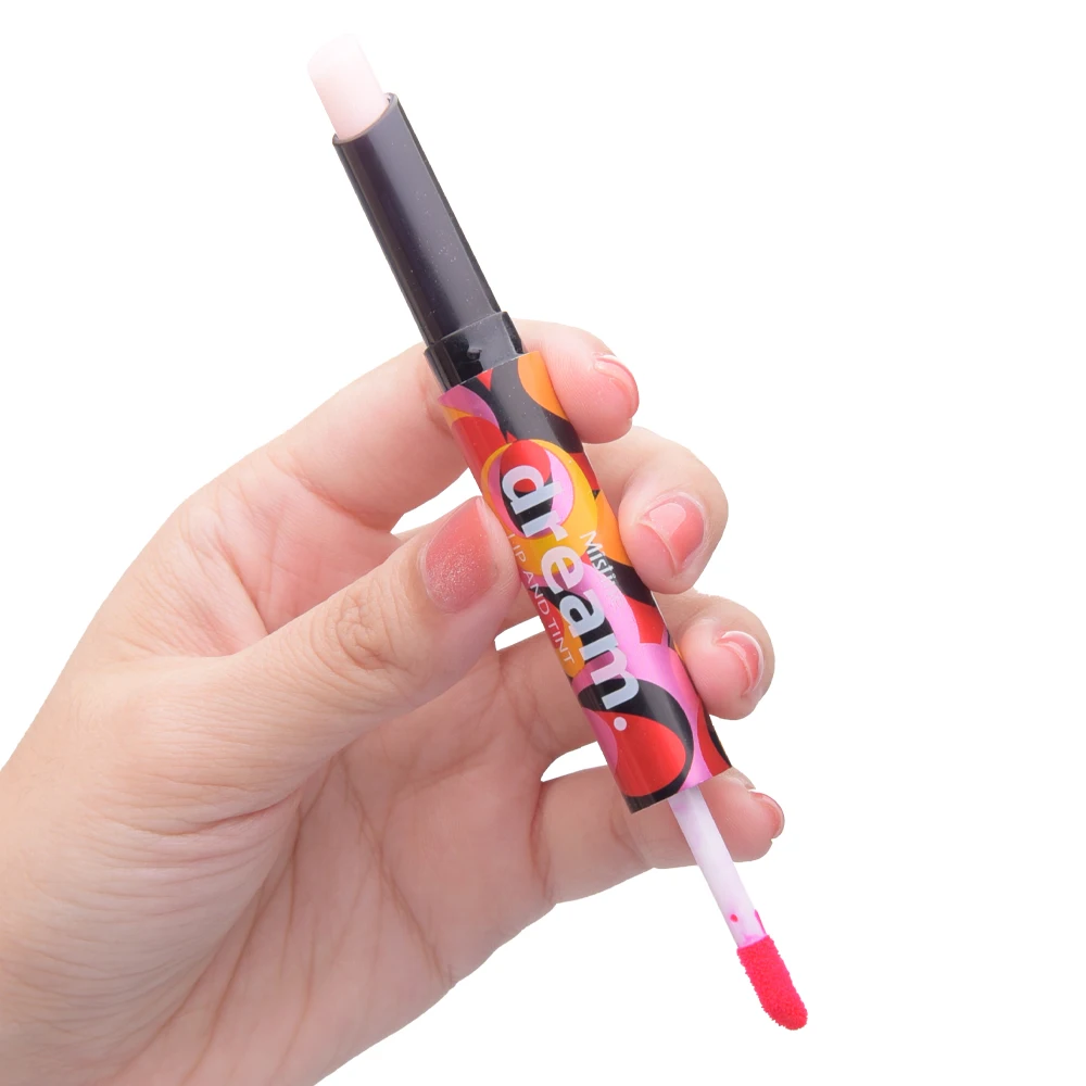 Mistine Pink Magic Diamond Lip Balm and Tint Lip Care Moisturizing Formula Natural Tinted Color Dual-Purpose Lip No.02 Orange