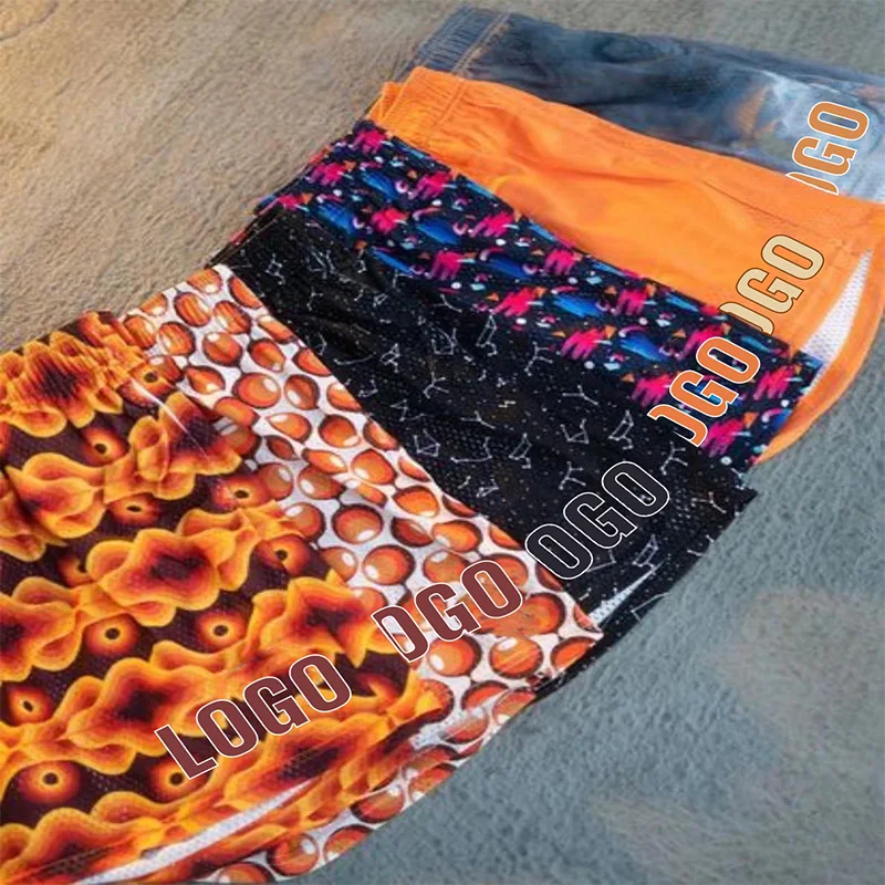 Eric EE Men Cropped Fit Side Pockets Summer Basic Mens Mesh Basketball Shorts Custom For Men