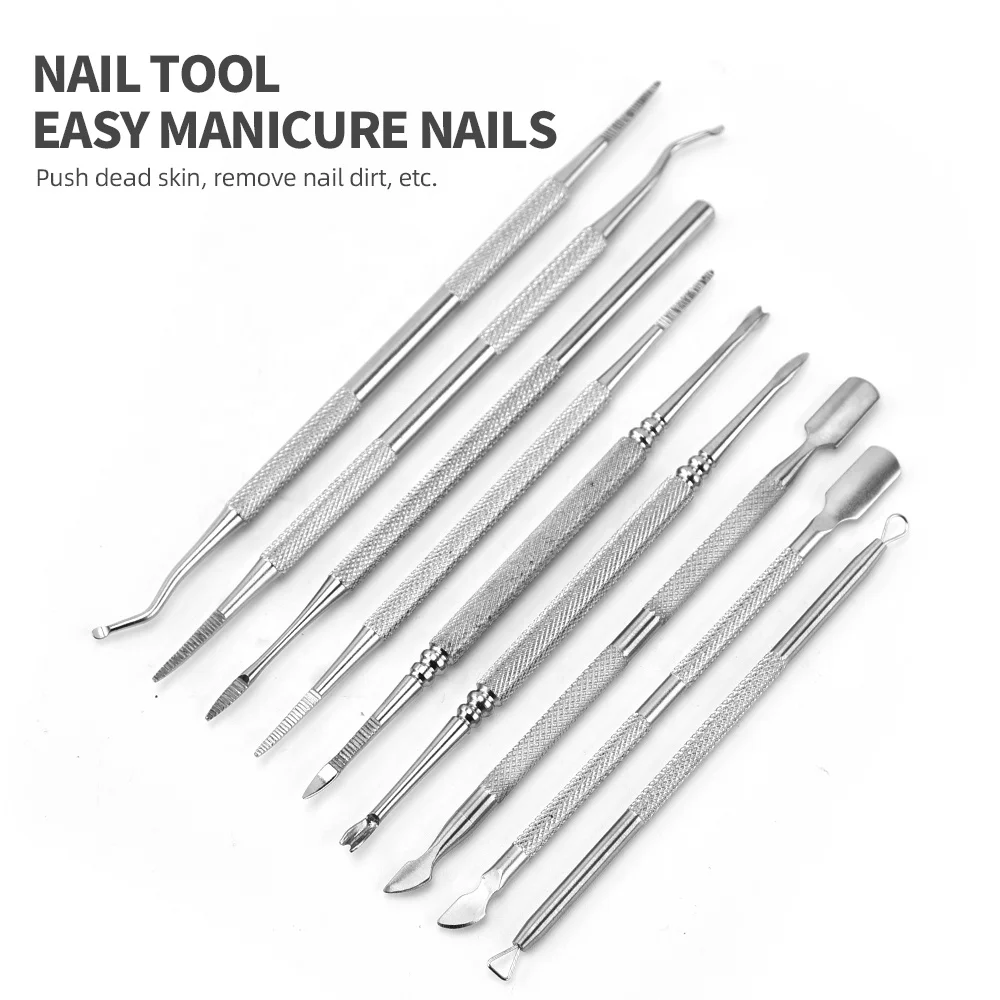 Hot Sale 1pc Professional Stainless Steel Nail Cleaner With Nail Cleaning Tool Manicure Pedicure Beauty Instruments