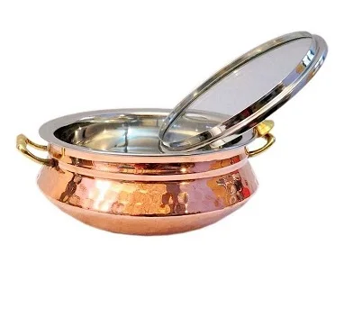 Stainless Steel Designer Serving Dish With Brass Gold Stand Kitchenware Table Decor Serving Casserole Dish