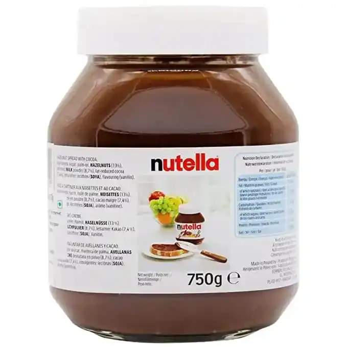 Поставщик из Германии оптовая продажа шоколадный крем NUTELLA 750GR с какао молочно-Фундуком