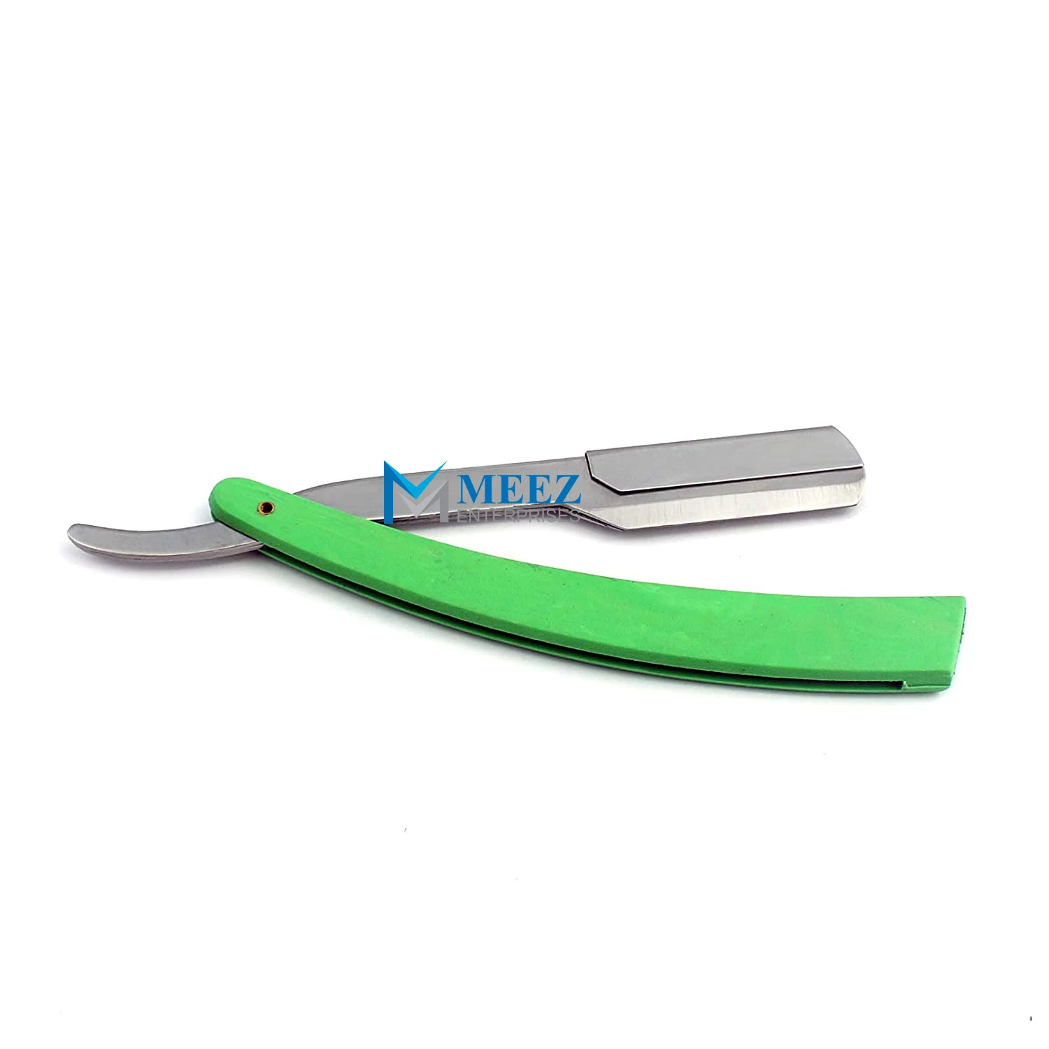 Professional Green Straight Barer Double Edge Stainless Steel Razor Folding Shaving Knife Beauty Tool