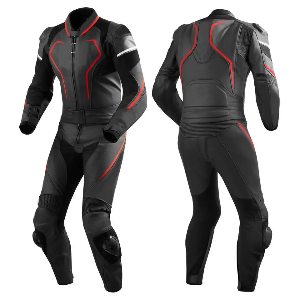 Professional Top Hot Products Motorbike Racing Leather Suit / Genuine Cowhide Leather Racing Motorbike Custom Logo Suit