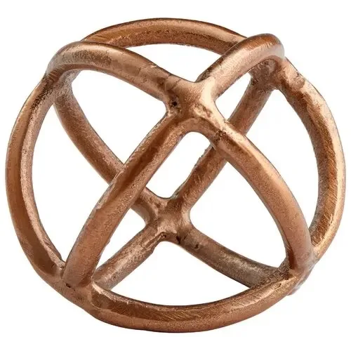 Luxury Metal Circular Gold Aluminum Sculpture Ball For Home and Office Table Decor Product Manufacturer